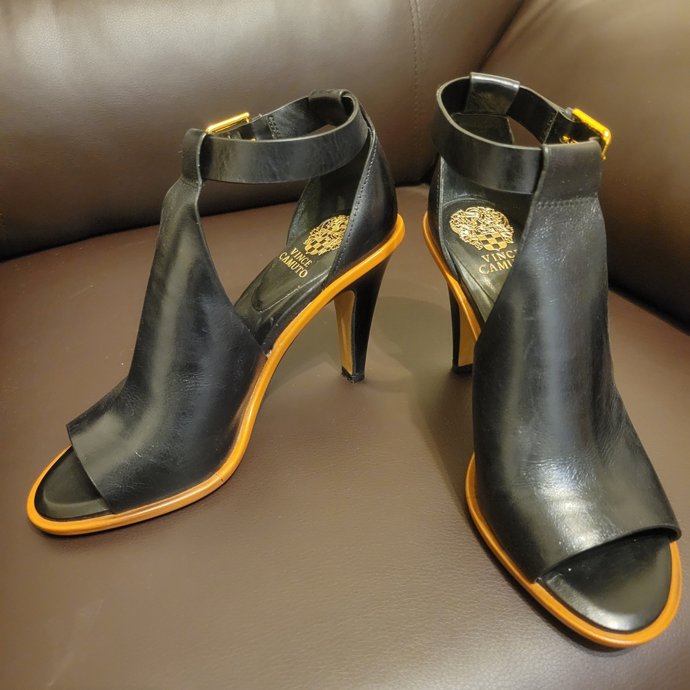 Vince Camuto Black and Brown Women's Heels